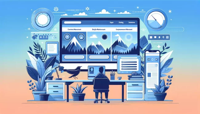 Design moderne et attrayant d'un site web avec fonctionnalités CMS