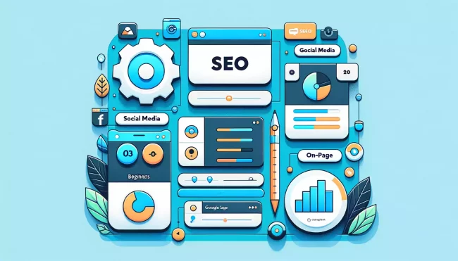 Capture d'écran d'une interface de plugin SEO simple mais efficace pour WordPress, conçue pour les débutants. L'interface comprend des outils SEO de base tels que l'intégration des réseaux sociaux, l'intégration de Google Analytics et les fonctionnalités d'optimisation SEO sur la page. Le design est simple, mettant l'accent sur la facilité d'utilisation et des directives claires pour les utilisateurs novices en SEO.