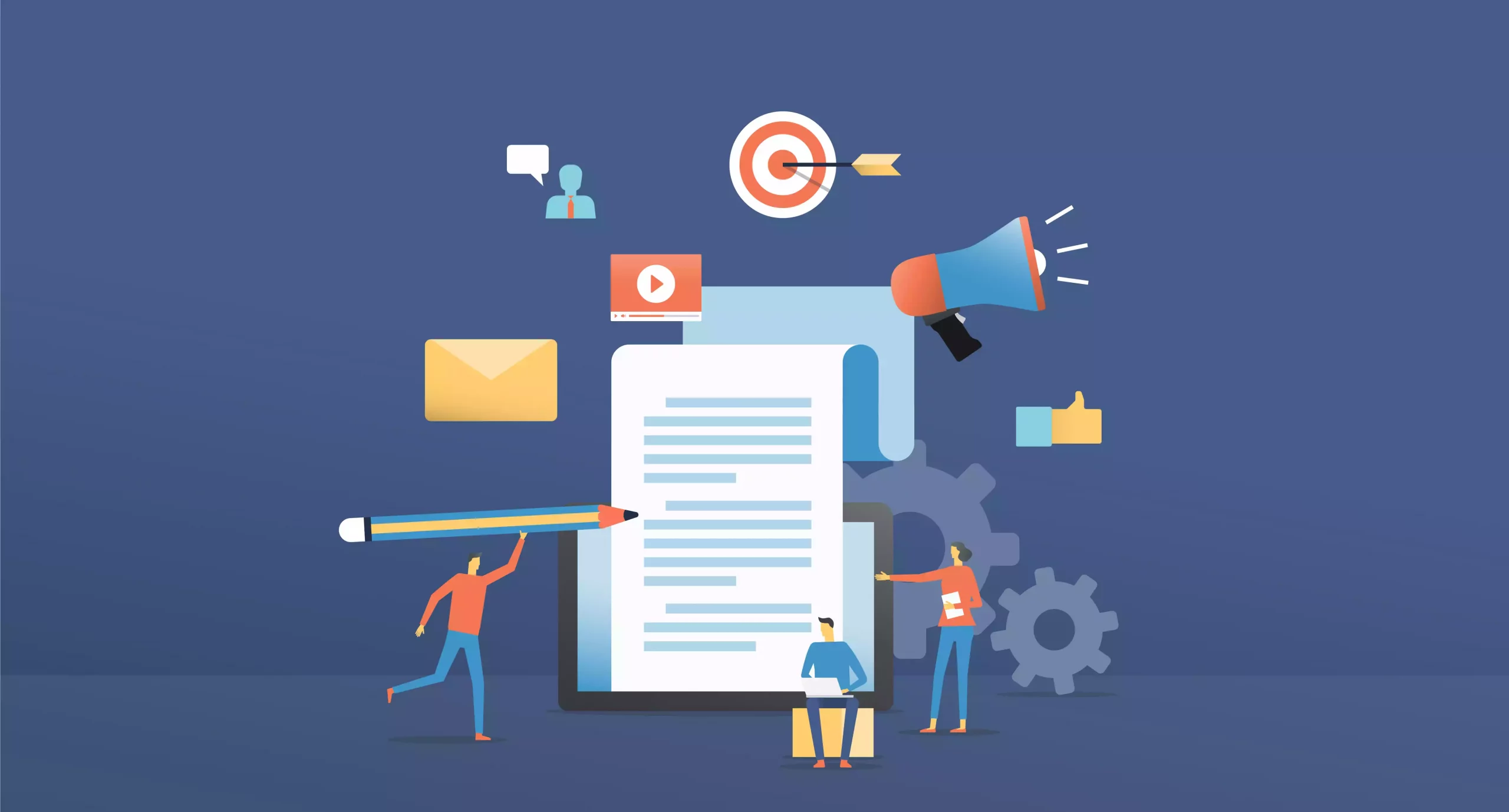 Infographie qui présente le content marketing