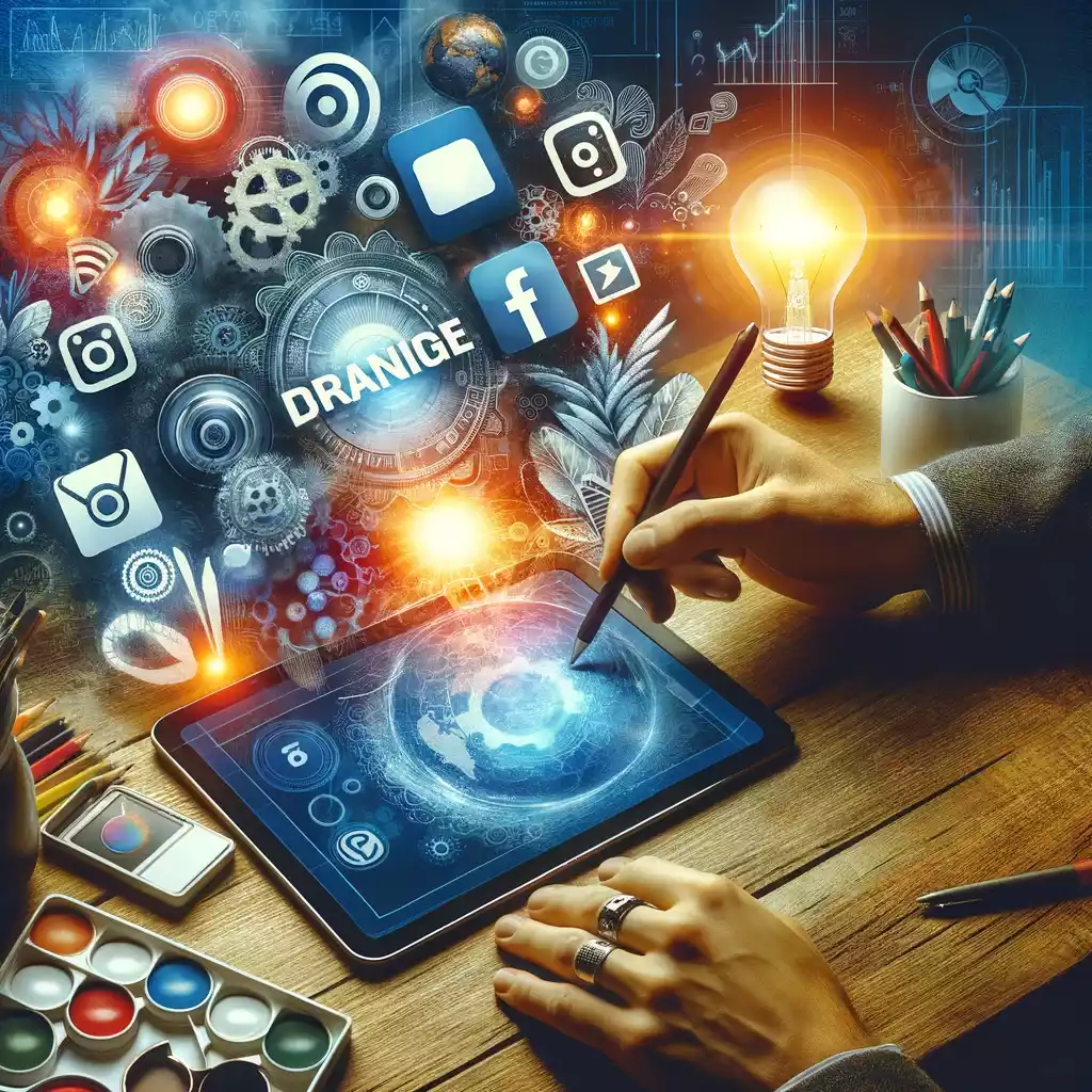 Illustration présentant le concept de branding et de graphisme